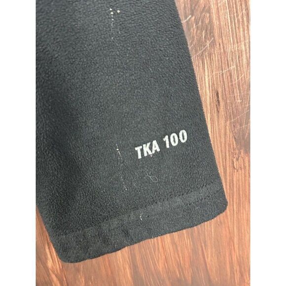 The North Face Fleece Quarter Zip Up TKA 100 Sweat Shirt Womens Large Black GUC‎ - Picture 2 of 8
